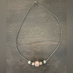 Necklace and Set of Colorful Swarovski Polaris Beads